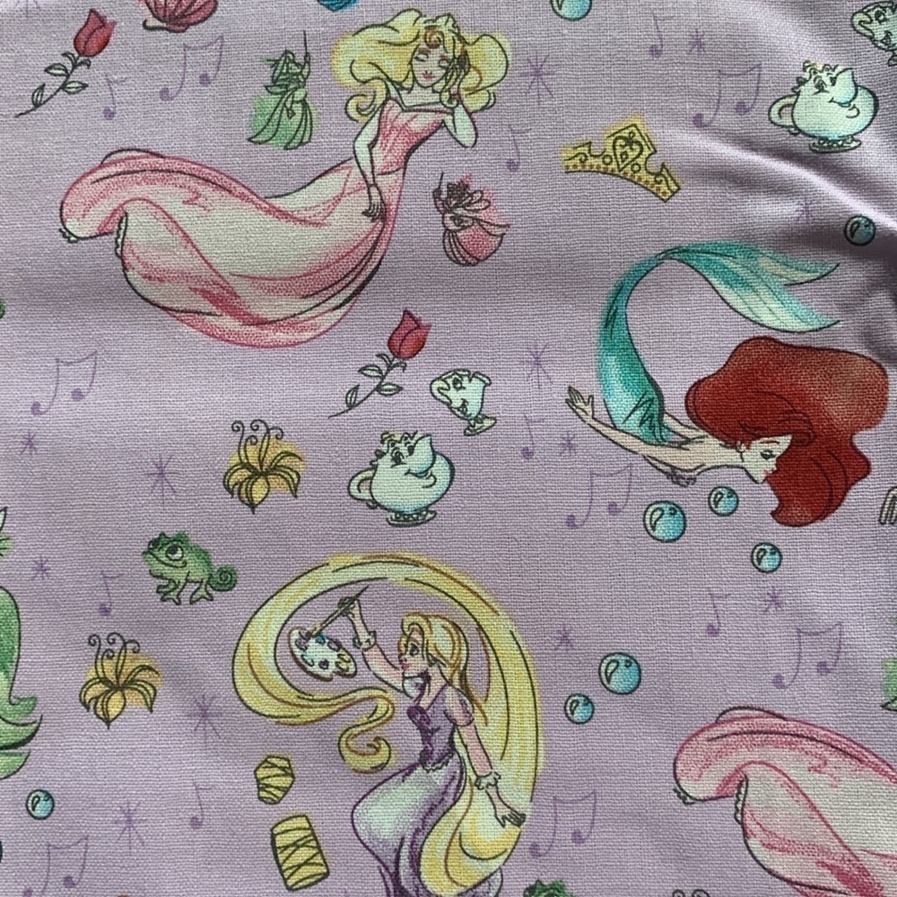 Disney Princess Cotton Fabric Yard for Sewing, Quilting - New!